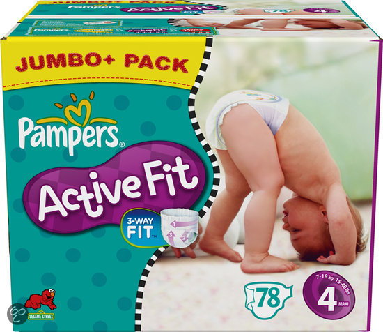 gras natuurlijk Sortie Pampers Active Fit - Luiers Maat 4 - Jumbo Pack plus 78st - Zwanger en  Ouder Shop