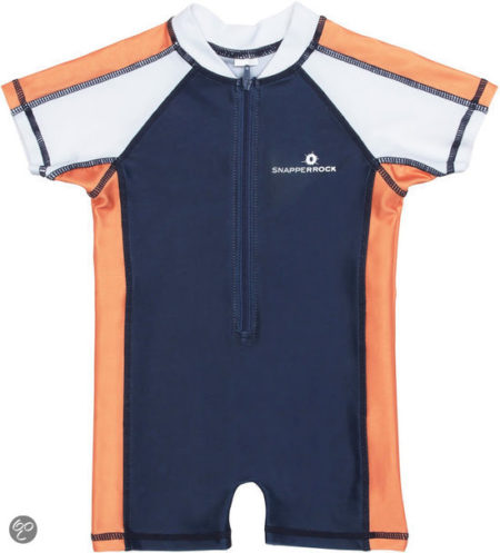 Afbeelding van Snapper Rock - Zwemveiligheid Zwempakje - Blauw/Oranje/Wit - 12-24m (86/92)