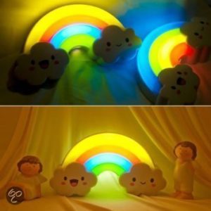 Afbeelding van Nachtlamp regenboog kinderkamer nightlight rainbow