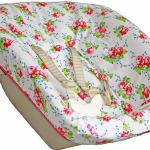 Afbeelding van Hoes Ukje voor Newborn Set Stokke Tripp Trapp - Wit roze bloem