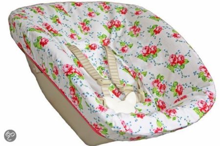 Afbeelding van Hoes Ukje voor Newborn Set Stokke Tripp Trapp - Wit roze bloem