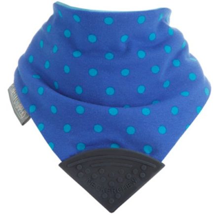 Afbeelding van Neckerchew - Polka Dot - Blauw/Turquoise