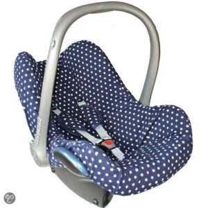 Afbeelding van Hoes Ukje voor Maxi Cosi Cabriofix en Citi - Blauw witte sterren