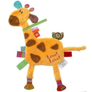 Afbeelding van Label-Label - Friends Knuffeldoekje Giraffe - Geel