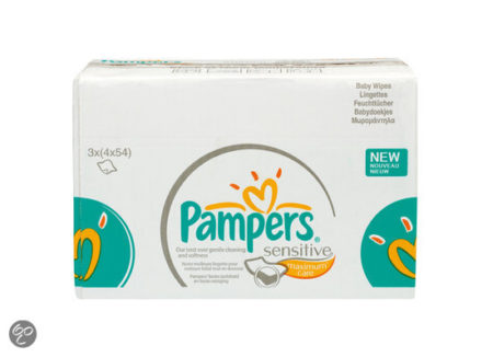 Afbeelding van Pampers Sensitive Maximum Care - Doekjes 12x54 stuks