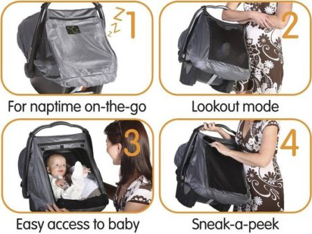 Afbeelding van SnoozeShade Deluxe voor baby-autostoeltjes