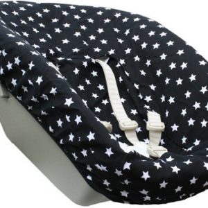Afbeelding van Hoes Ukje voor Newborn set Stokke Tripp Trapp - Zwart witte ster 1 cm