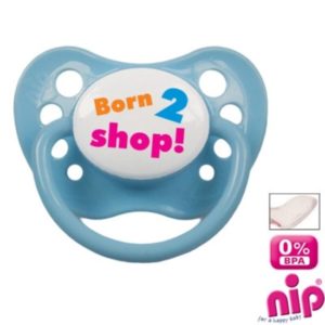 Afbeelding van Fopspeen 'Born 2 Shop'