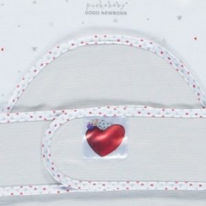 Afbeelding van Puckababy GoGo Newborn - Wikkeldoek 0/7 m - Teddy PB Heart