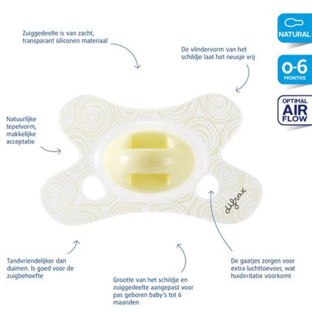 Afbeelding van Fopspeen Natural 0-6 Basic 2