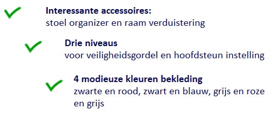 Afbeelding van Lionelo LO-Levi Autostoeltje Autostoel 9-36 Kg - in zwart/roze met extra vulling en inclusief een auto opbergmap en zonwering