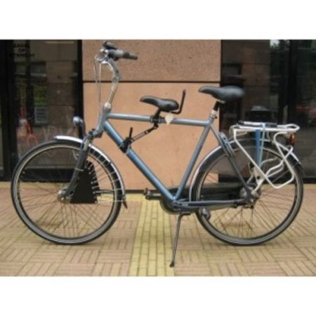 Afbeelding van Kinderzitje-Zadel op buis-NR.5 voor herenfiets met Oversized frame