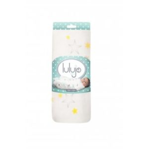 Afbeelding van Lulujo swaddle 70% bamboo/30% katoen 120x120 cm - Hugs & Kisses