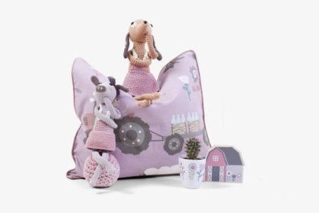 Afbeelding van Sebra - Melamine beker Farm girl - roze