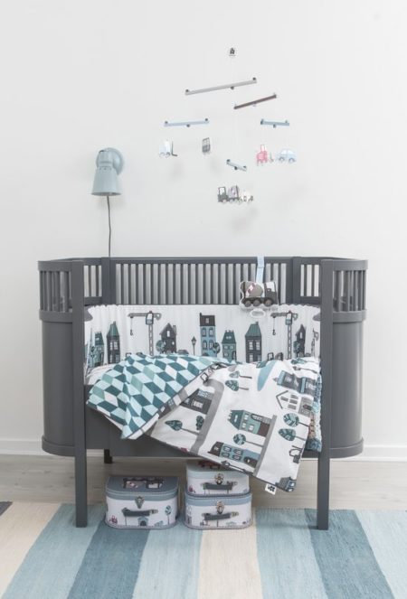 Afbeelding van Sebra - Houten baby mobile Village boy