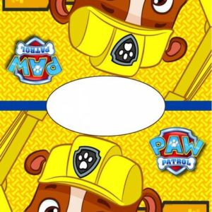 Afbeelding van PAW Patrol Rubble - Poncho - 50 x 100 cm - Geel