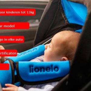 Afbeelding van Lionelo Noa draag en auto stoeltje tot 13kg met voetenzak en inklapbare luifel grijs