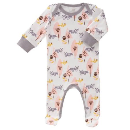 Afbeelding van Fresk pyjama met voet Fox pink