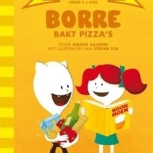 Afbeelding van De Gestreepte Boekjes Groep 3 April - Borre bakt pizza's